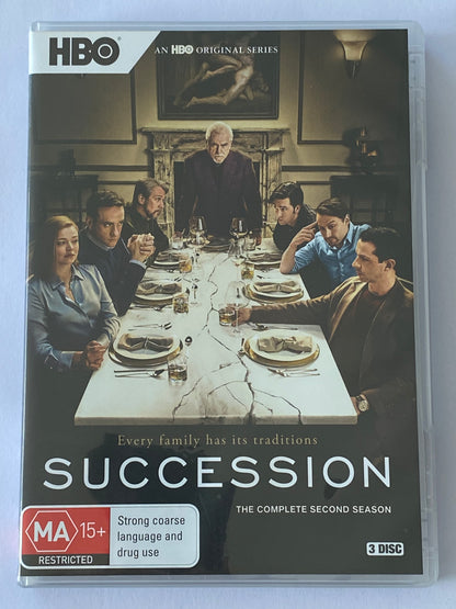 Succession Complete First & Second Seasons DVD 3-Disc Sets PAL 4 VGC