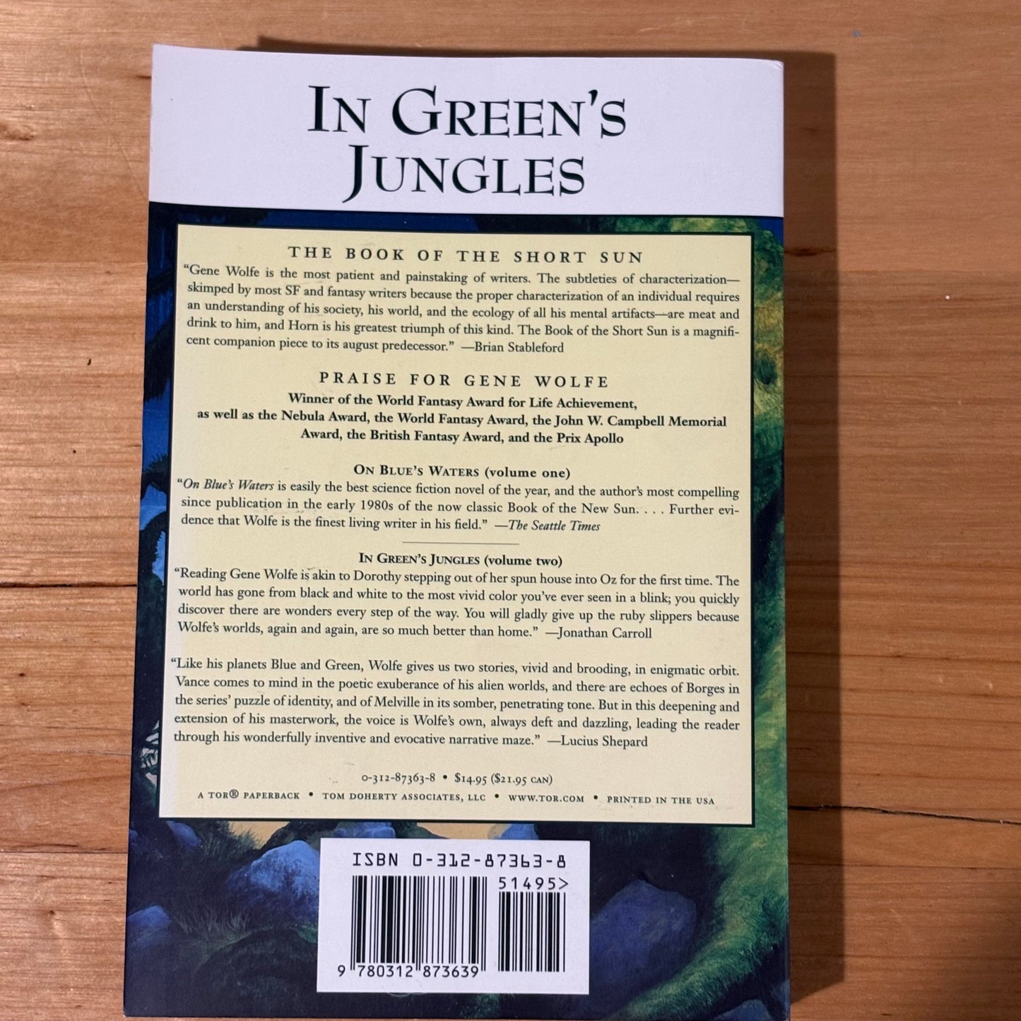 Gene Wolfe Green's Jungle and Blue's Water Short Sun Fantasy Paperback Bundle