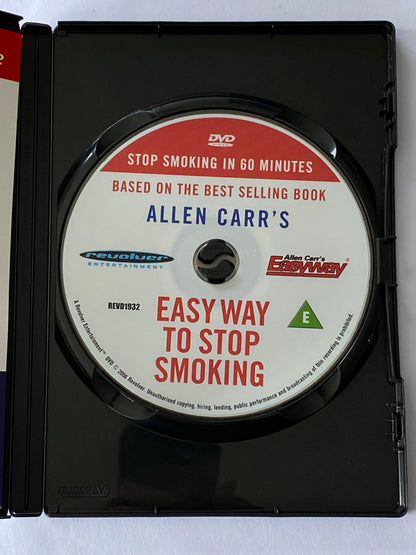 Allen Carr's Easy Way To Stop Smoking PAL 2 DVD + Book VGC