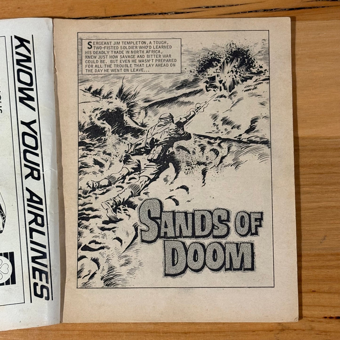 Commando War Comic #644 Sands Of Doom 1972