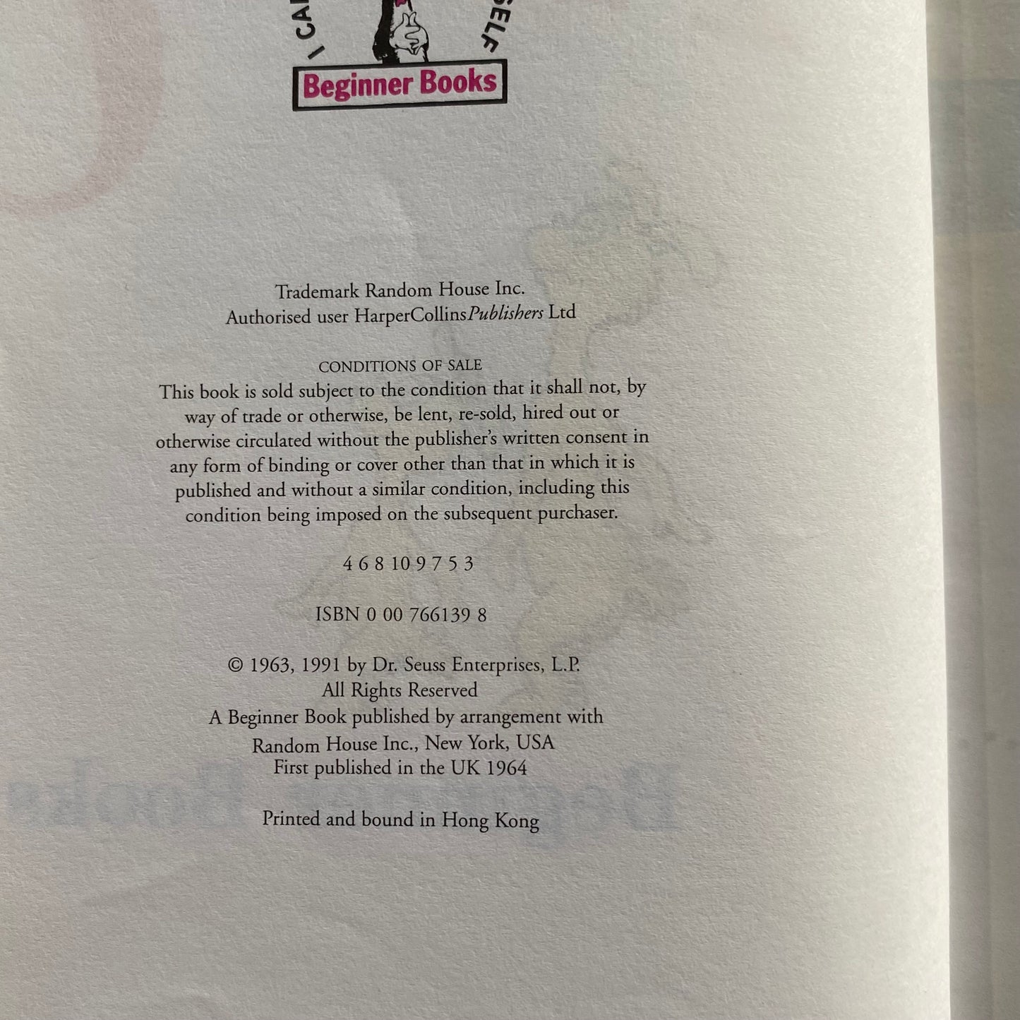 Dr Seuss's ABC Dr Seuss Book Hardcover GD