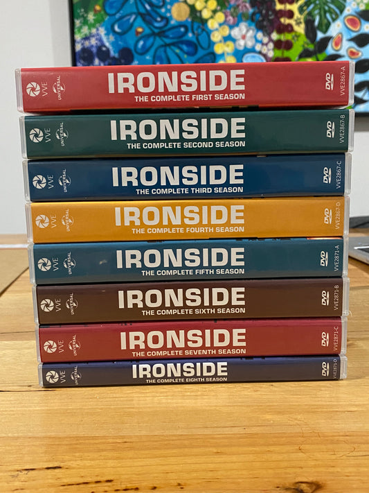 Ironside Season 1-8 DVD Raymond Burr Classic Legal Drama PAL 4 VGC