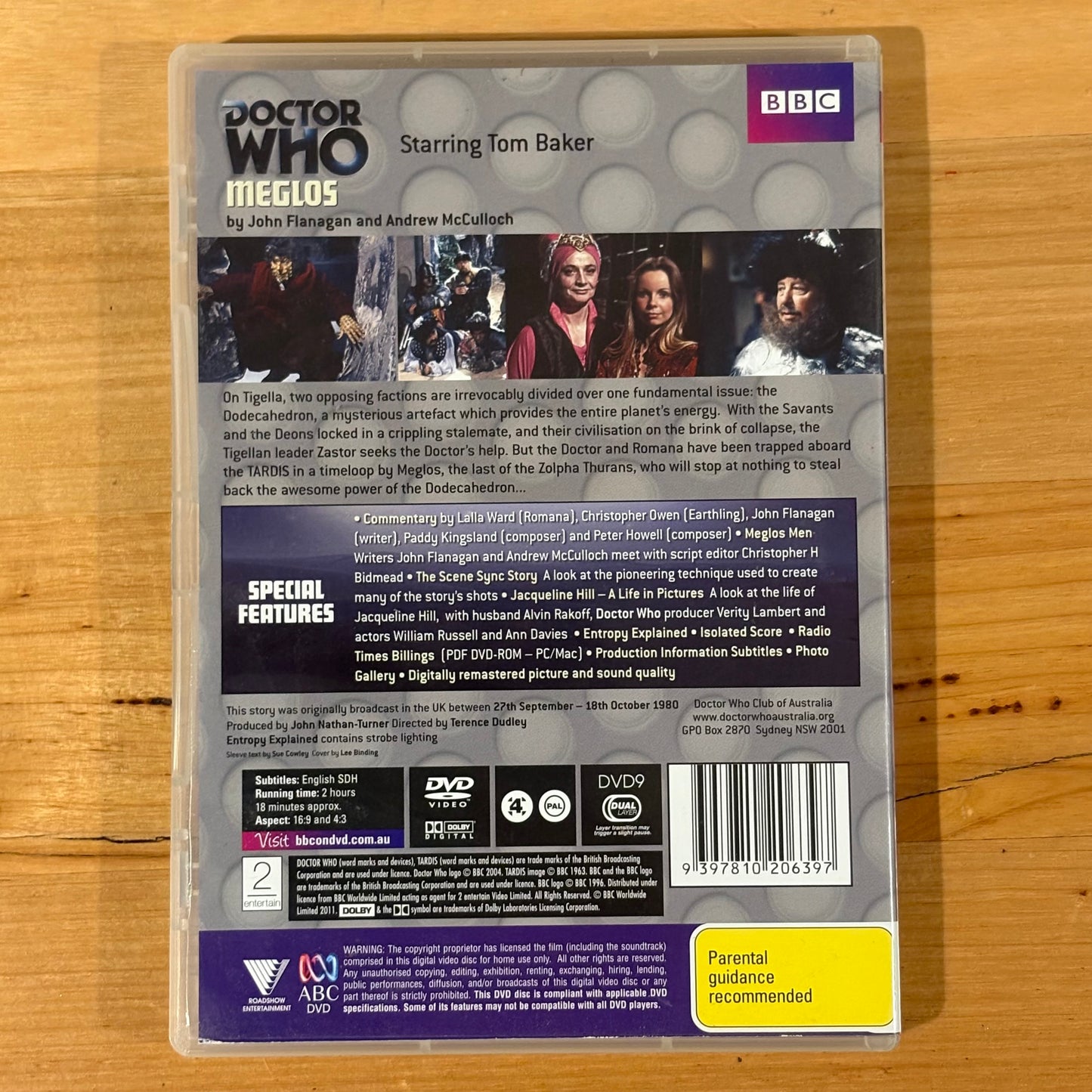 Doctor Who Meglos The Tom Baker Years DVD BBC PAL 4 VGC