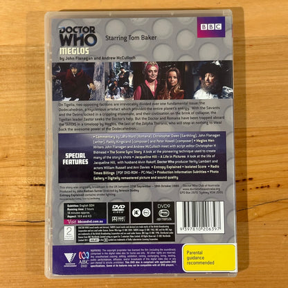 Doctor Who Meglos The Tom Baker Years DVD BBC PAL 4 VGC