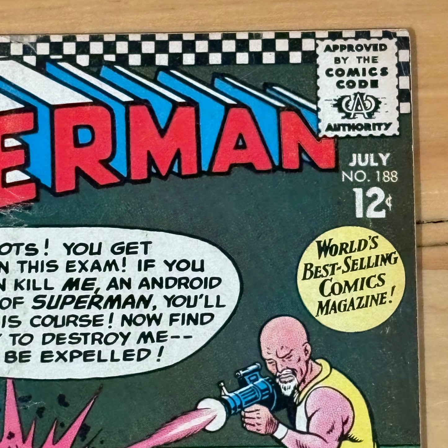 Superman (1939) #188 DC Comics Silver Age Grade GOOD