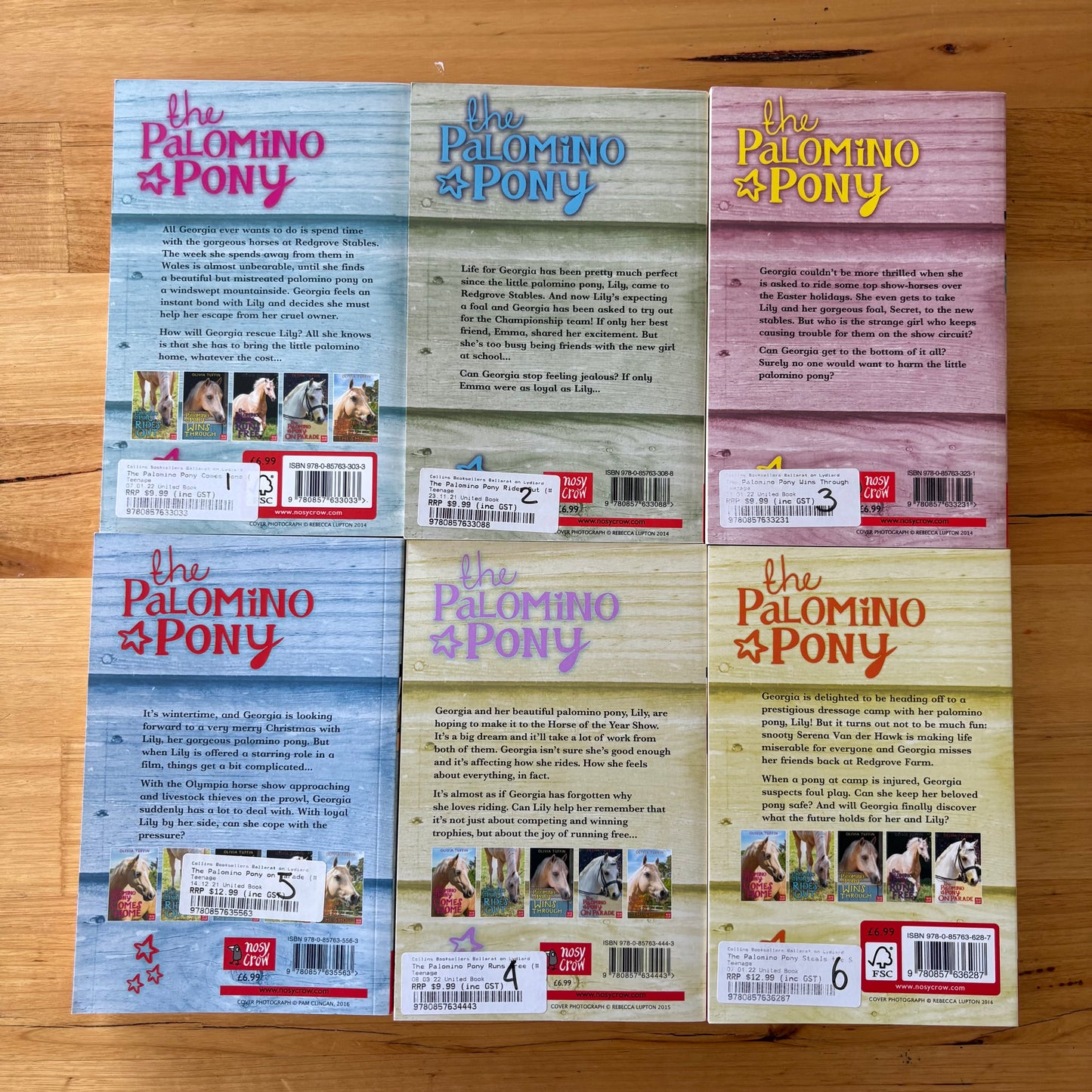 The Palomino Pony Olivia Tuffin Bundle of 6 Paperbacks VGC