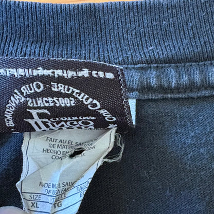 Latin Lingo Versanchez T-Shirt Black Short Sleeve Size XL