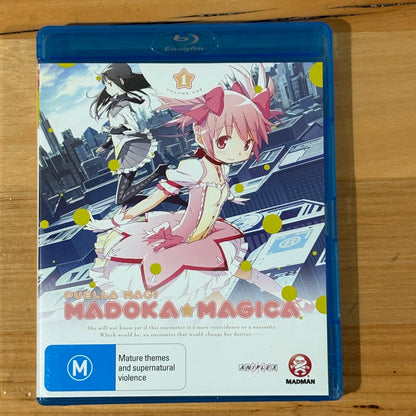 Puella Magi Madoka Magica Blu-ray Anime 3-Disc Box-Set Region B VGC
