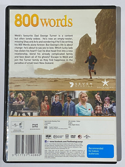 800 Words Season 1-3 Complete DVD Australian Family Drama PAL 4 VGC