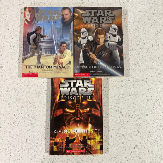 Star Wars Prequel Trilogy Books Patricia C. Wrede 3 Book Set Vintage