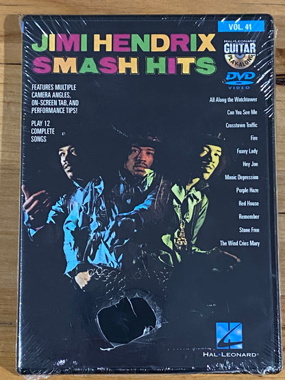 Jimi Hendrix Smash Hits DVD Hal Leonard Guitar Play Along PAL 1 New Sealed