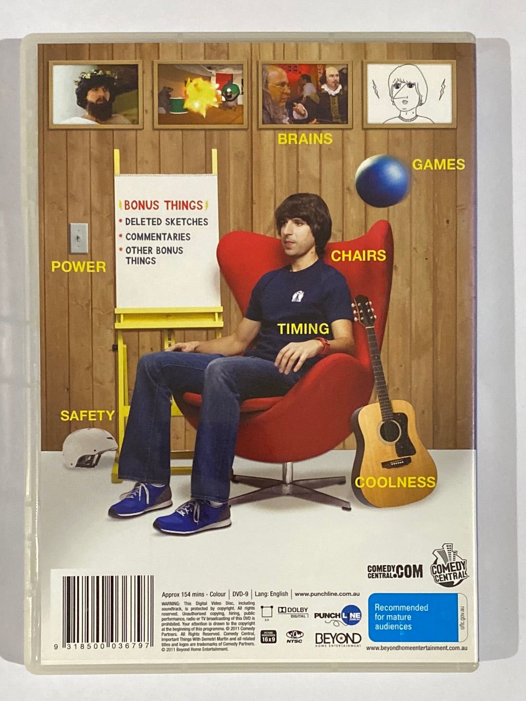 Important Things With Demetri Martin DVD Season One PAL 4 VGC