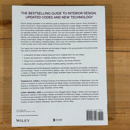 Interior Design Illustrated Francis D.K. Ching 4th Edition Paperback 2018 GD