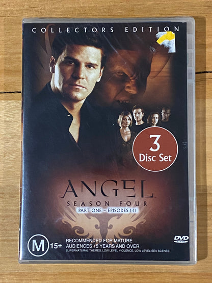 Angel Season 4 Part 1 & 2, Season 3 Part 1 DVD 3-Disc Sets PAL 4 Sealed