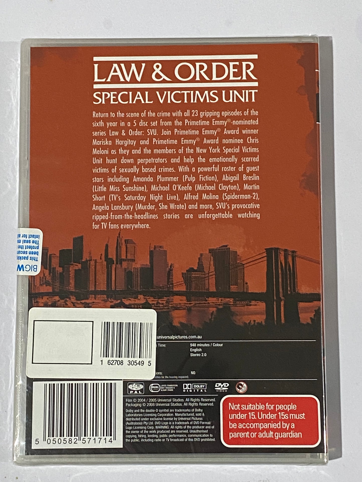 Law & Order SVU Seasons 1-6 DVD PAL 4 Seasons 2,3,5,6 New Sealed