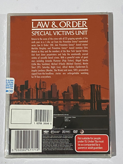 Law & Order SVU Seasons 1-6 DVD PAL 4 Seasons 2,3,5,6 New Sealed