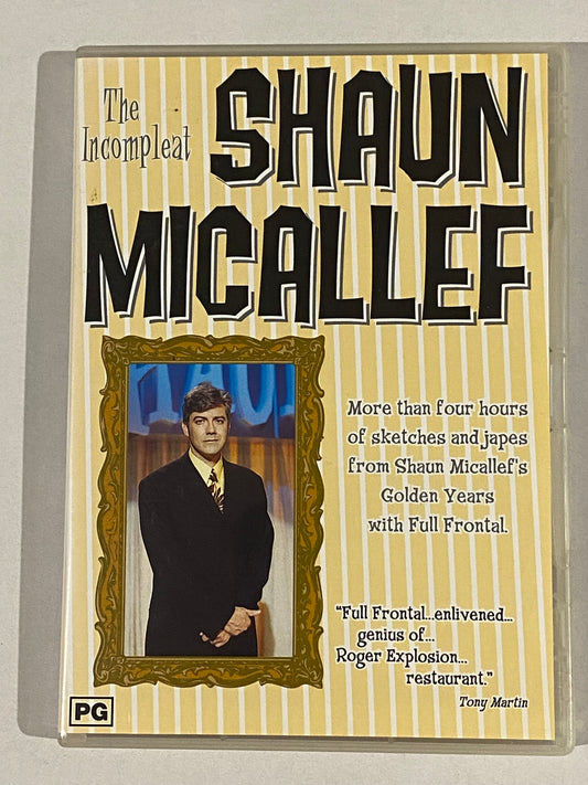 The Incompleat Shaun Micallef DVD Australian Satirical 2-Disc Set PAL 0 VGC