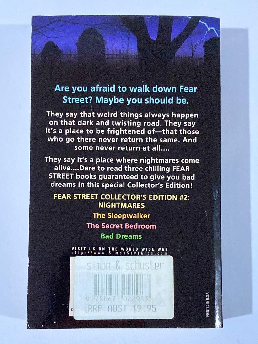 R.L. Stine Fear Street Collector's Edition #2 - #6 1998 Paperback Good Condition