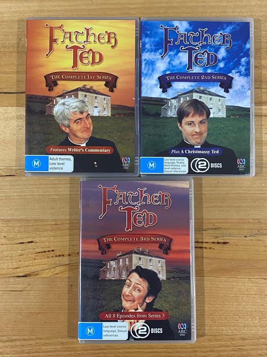 Father Ted Complete Set DVD Series 1-3 DVD Includes A Christmassy Ted PAL 4 VGC