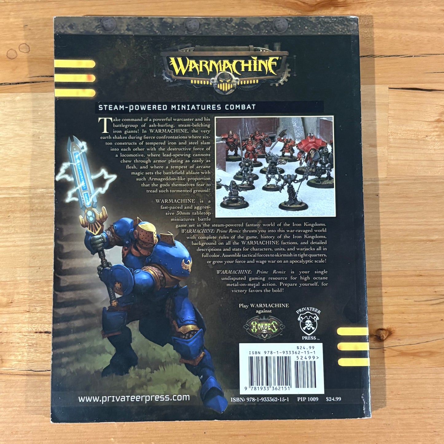 Warmachine Prime Remix Steam Powered Miniatures Paperback 2007 GD