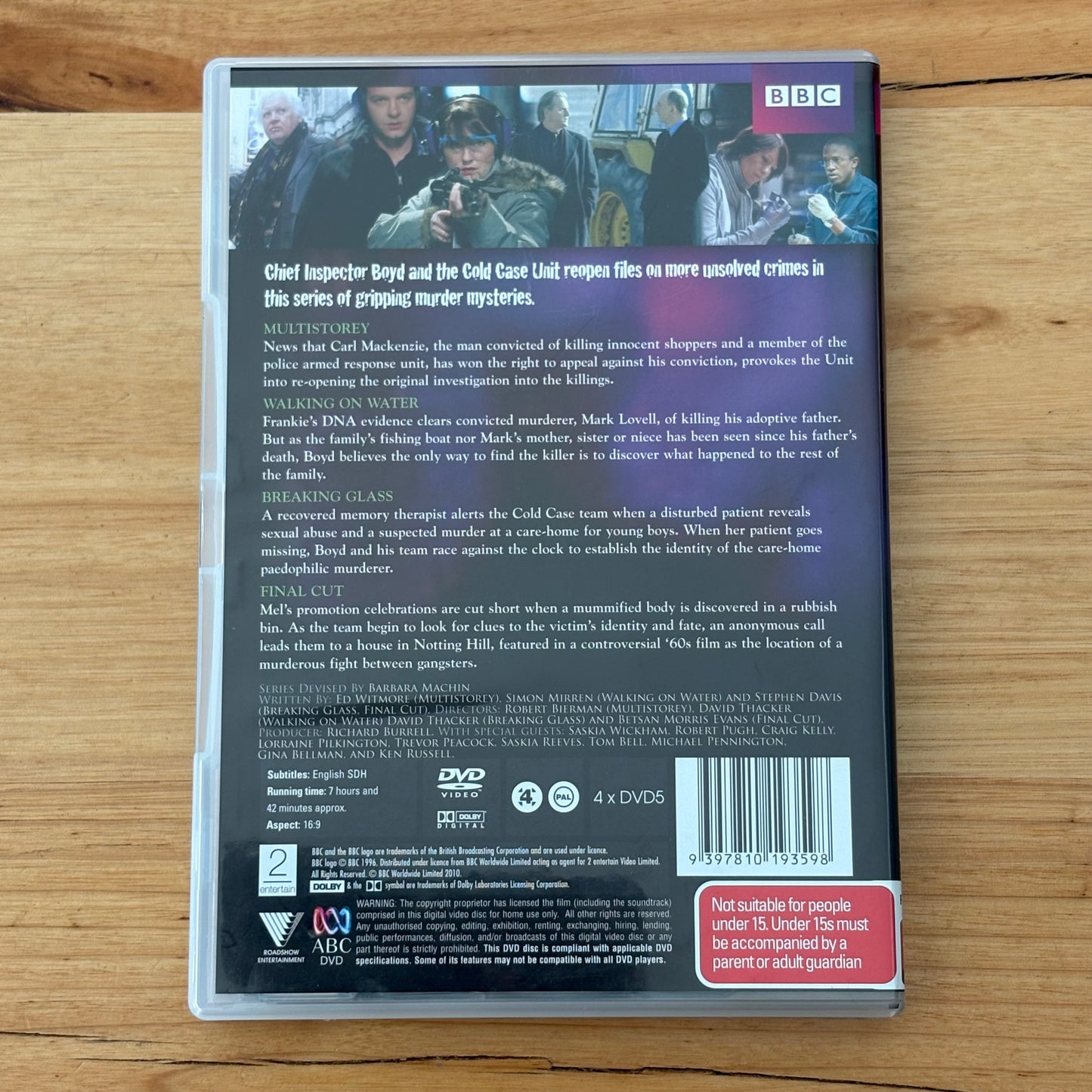 Waking The Dead Series 1-3 & Pilot Episode DVD 5-Disc PAL 4 VGC