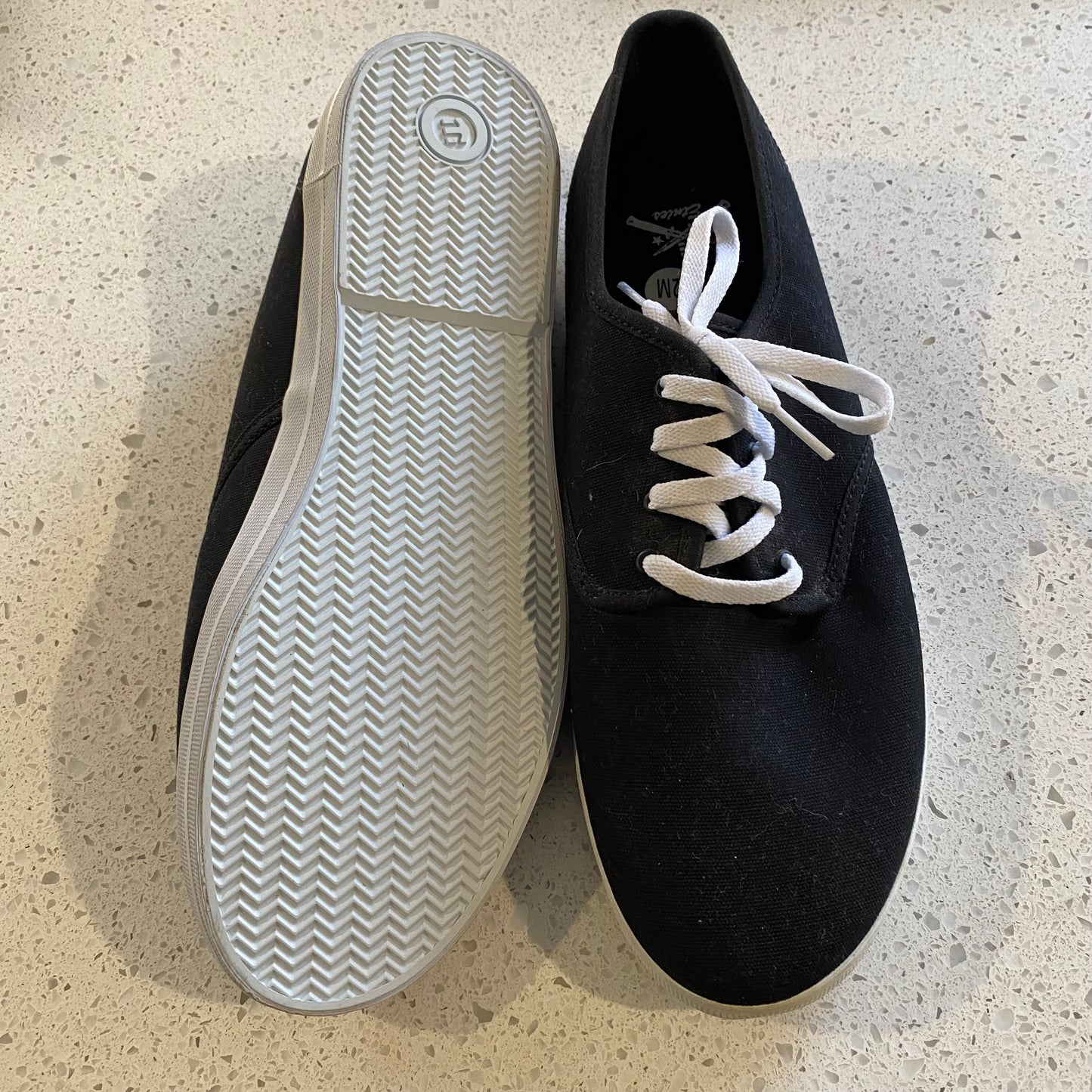 Etnies Brigade SMU Skate Shoes Black Mens US Size 12 Very Good Condition