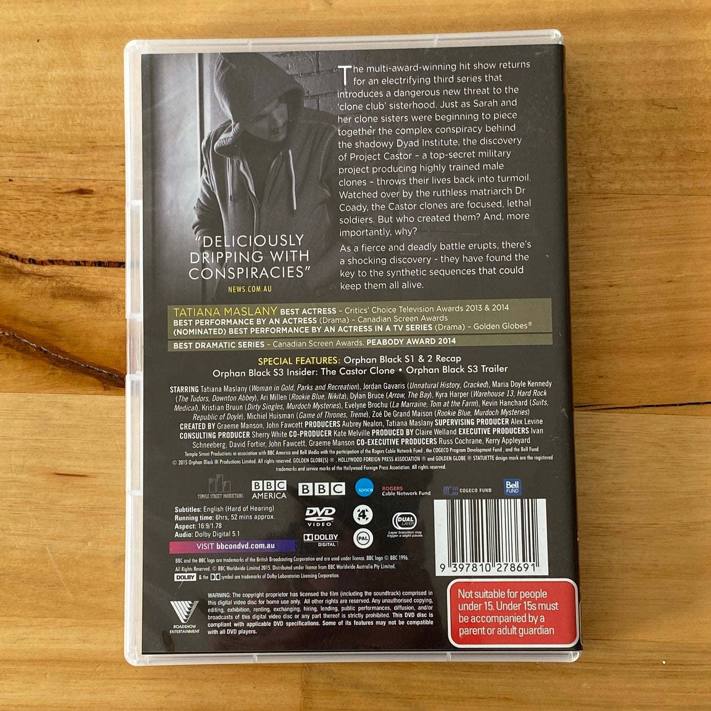 Orphan Black Series 1-5 Complete Set DVD BBC Drama PAL 4 VGC Series 4 is New