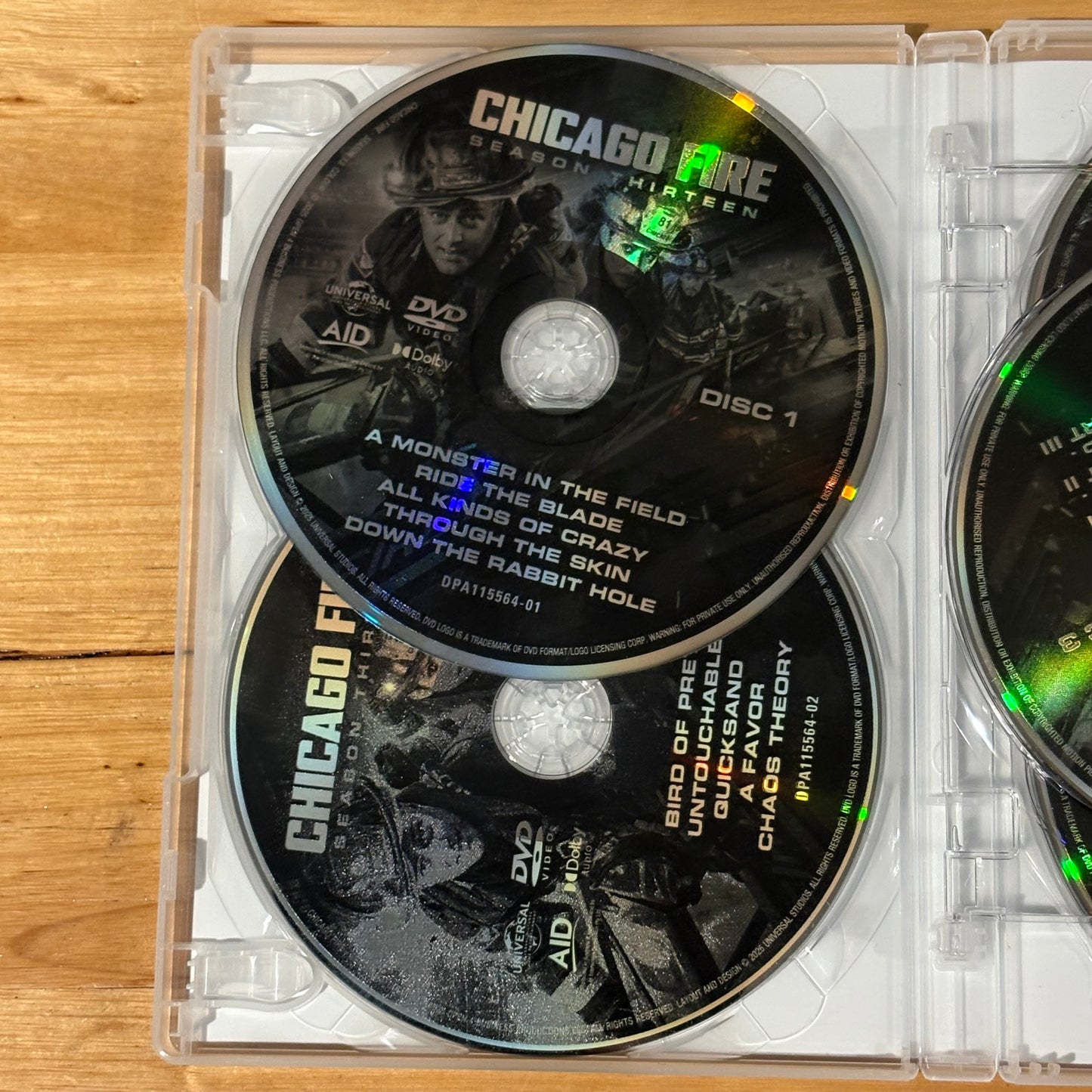 Chicago Fire Season 13 DVD US Drama 5-Disc PAL 2+4 VGC