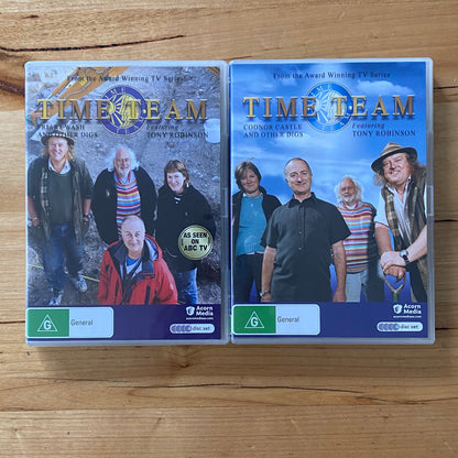 Time Team Codnar Castle Friars Wash DVD 2 Set Tony Robinson PAL ALL VGC