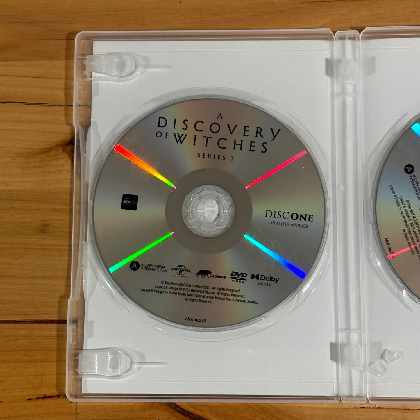 A Discovery of Witches Series 1-3 Complete Set DVD Supernatural PAL 4 VGC