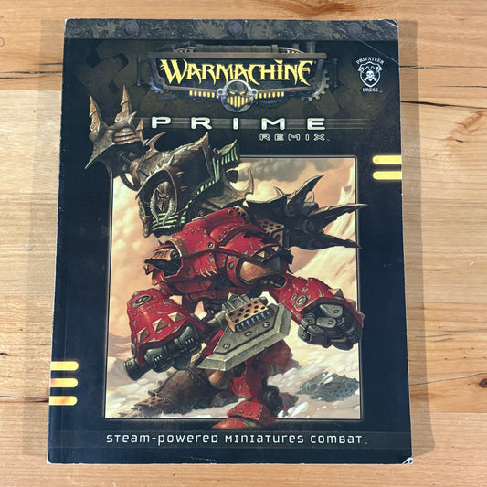 Warmachine Prime Remix Steam Powered Miniatures Paperback 2007 GD