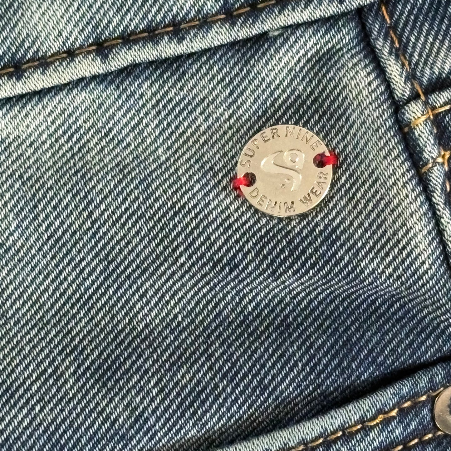 Super Nine Mens W 36 L 27 Denim Blue Jeans NWT