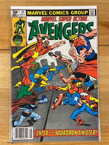 MARVEL SUPER ACTION (1977) STARRING THE AVENGERS #25, 31-37 (FN)