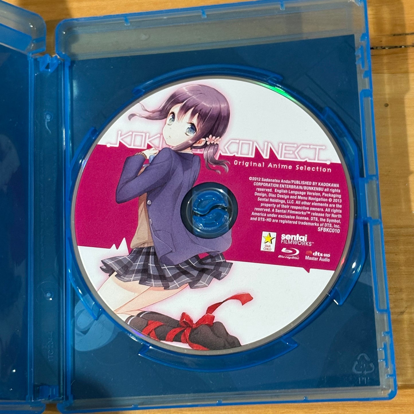 Kokora Connect Blu-ray Anime 2-Disc Set Region B VGC