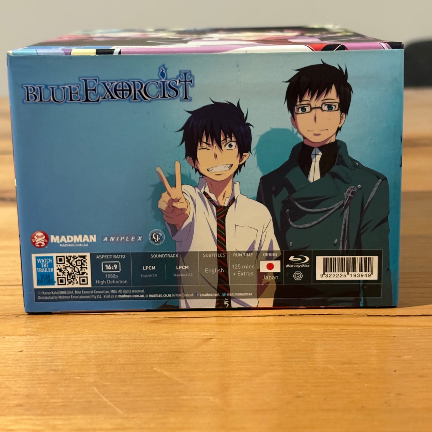 Blue Exorcist Collector's Edition Boxset Blu-Ray Anime Reg B VGC