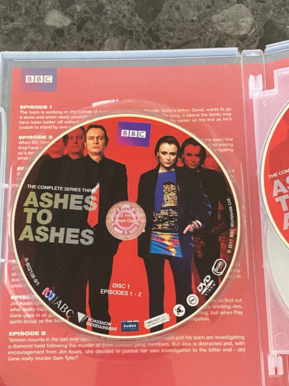 Ashes to Ashes Series 3 DVD BBC Drama 4-Disc PAL 4 VGC