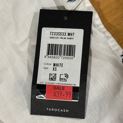 Tarocash Shirt Mens Casual Sz XS Short Sleeve Breeze Pal Pattern Collared NWT