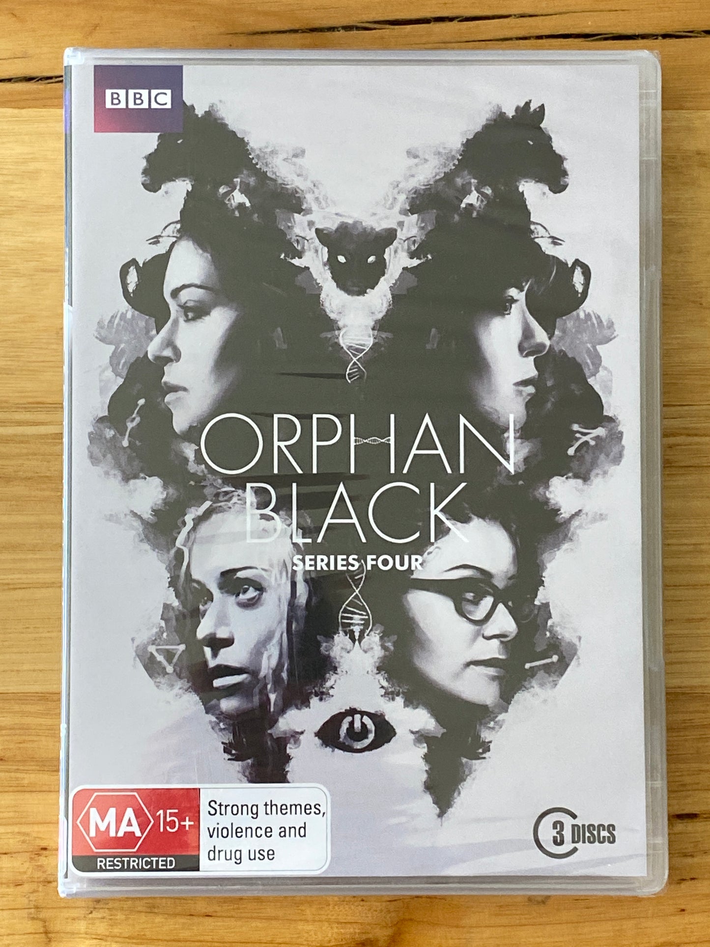 Orphan Black Series 4 DVD BBC Drama 3-Disc PAL 4 New Sealed