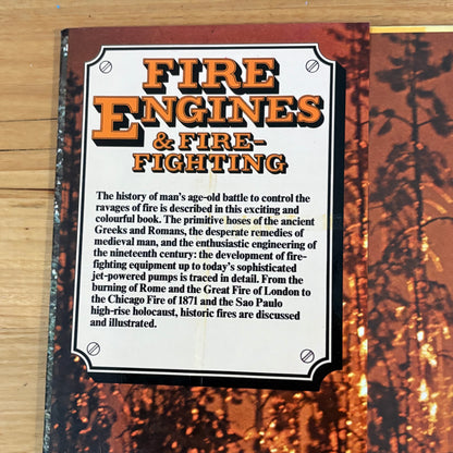 Fire Engines & Fire-fighting by David Burgess-Wise 1977 GD