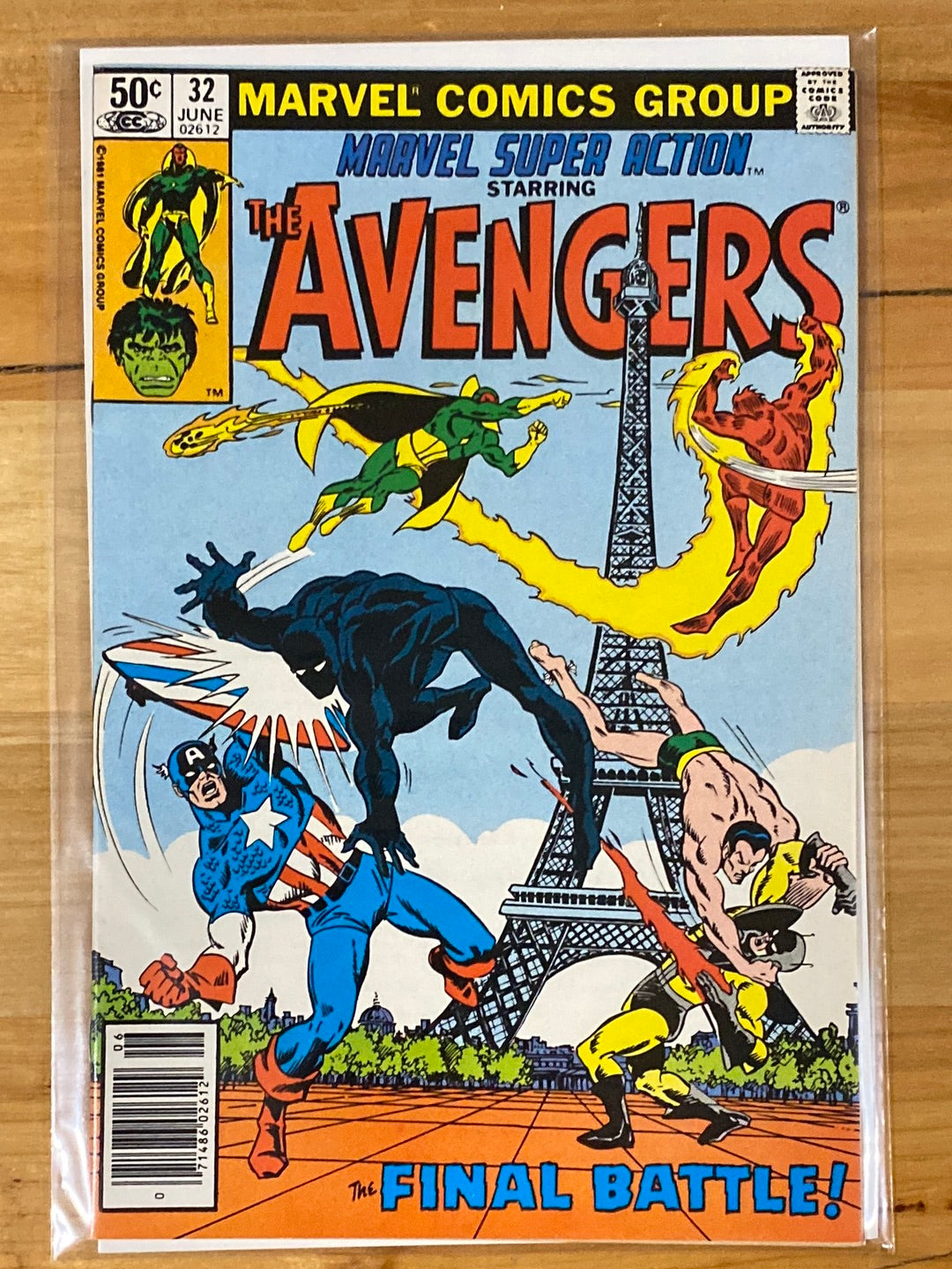 MARVEL SUPER ACTION (1977) STARRING THE AVENGERS #25, 31-37 (FN)