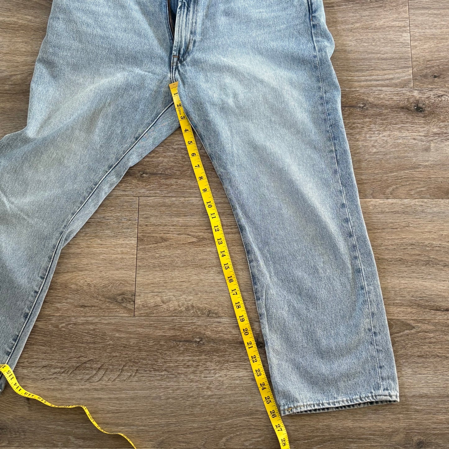 Levis 512 Jeans Straight Leg Size 36L Men's Blue Denim