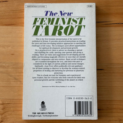 The New Feminist Tarot by Jean Freer Paperback 1987 VGC