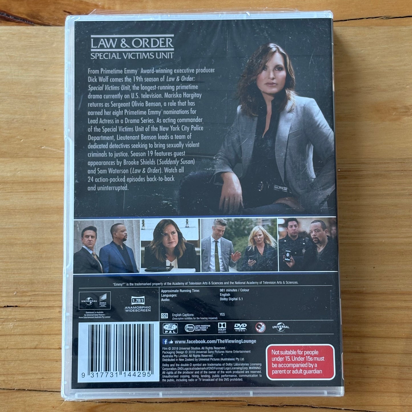 Law & Order SVU Season 19 DVD 4-Disc Set PAL 2,4 New Sealed