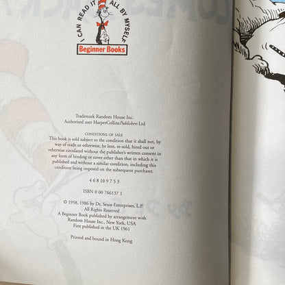 The Cat In The Hat Comes Back Dr Seuss Book Hardcover GD