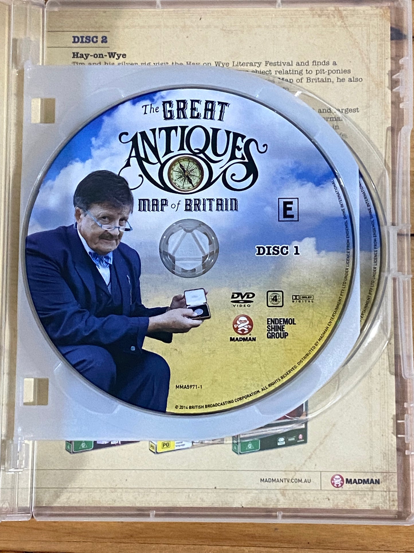 Great Antiques Map Of Britain DVD Tim Wonnacott 2-Disc Set PAL 4 VGC