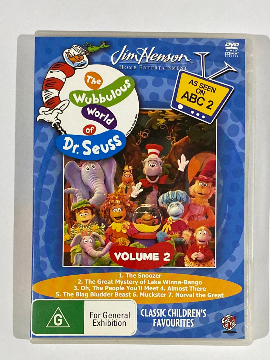 Jim Henson's The Wubbulous World Of Dr.Seuss Vol 2,4 & 5 DVD PAL 4 VGC