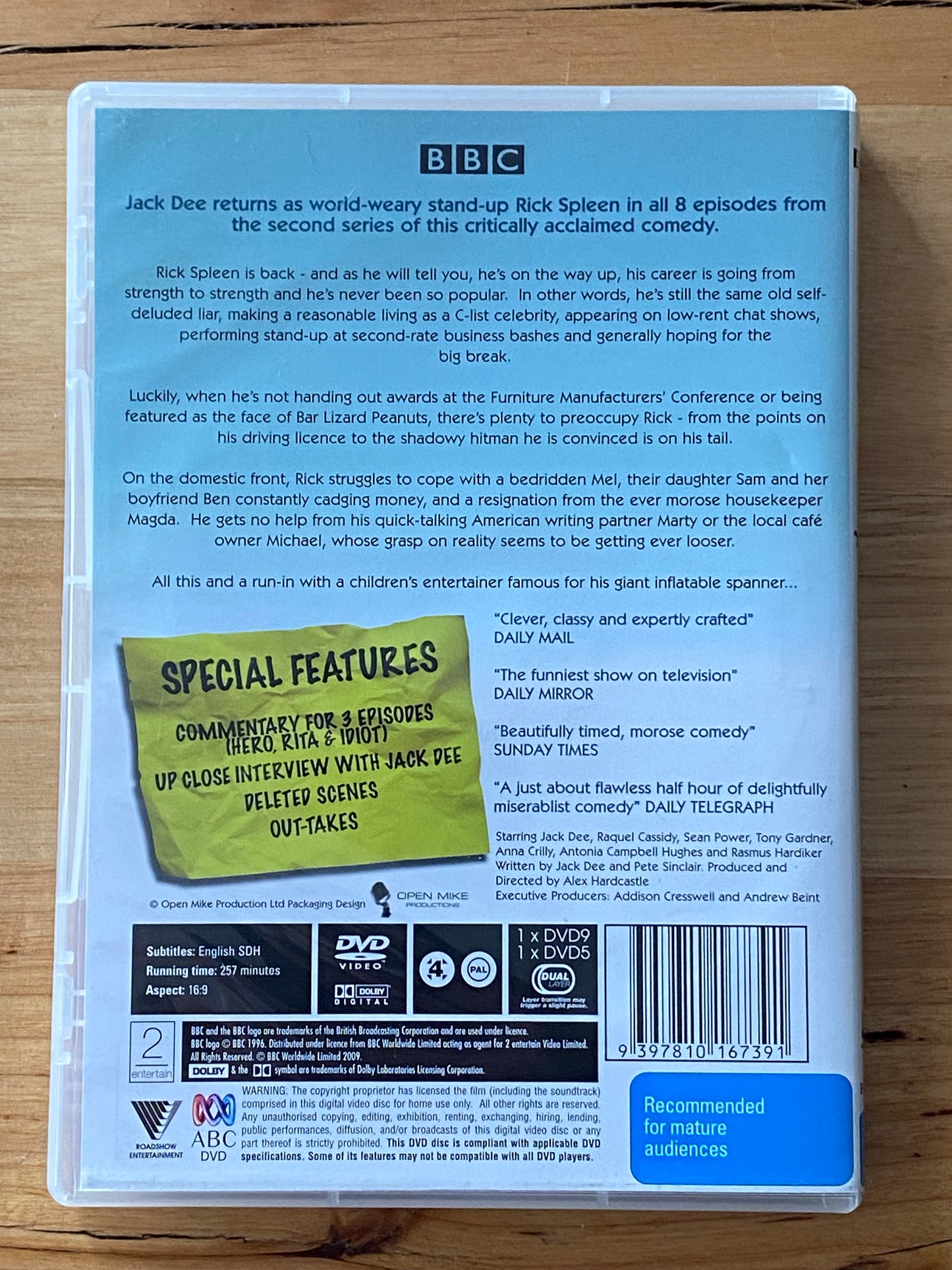 Lead Balloon Series 2 DVD BBC Comedy Jack Dee 2-Disc Set PAL 4 VGC