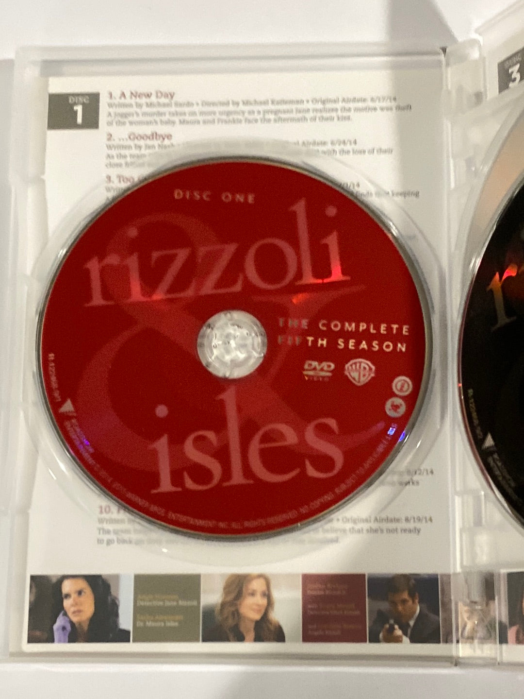 Rizzoli & Isles Complete Season 5 ­DVD 4-Disc Set PAL 4 VGC