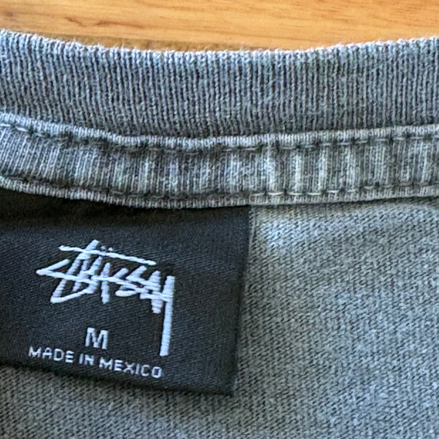 Stüssy Skate Tough You Muthas! T-Shirt Grey Short Sleeve Size Medium