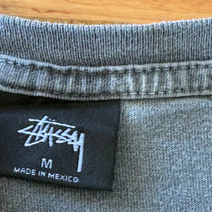 Stüssy Skate Tough You Muthas! T-Shirt Grey Short Sleeve Size Medium